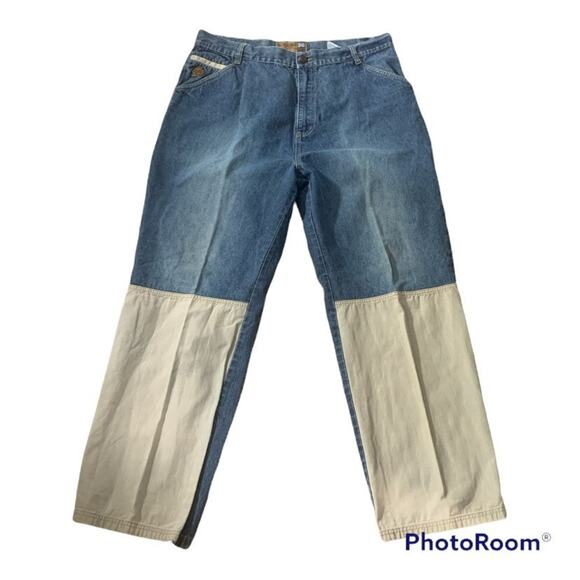 Vintage Snoop Dogg jeans mens size 38 y2k two tone rap straight leg grunge bagg - Picture 1 of 10